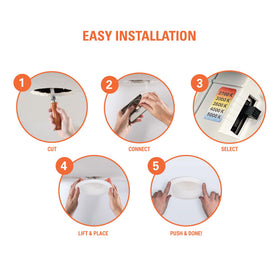 HALO LTC608FS5B easy installation in new construction or remodels
