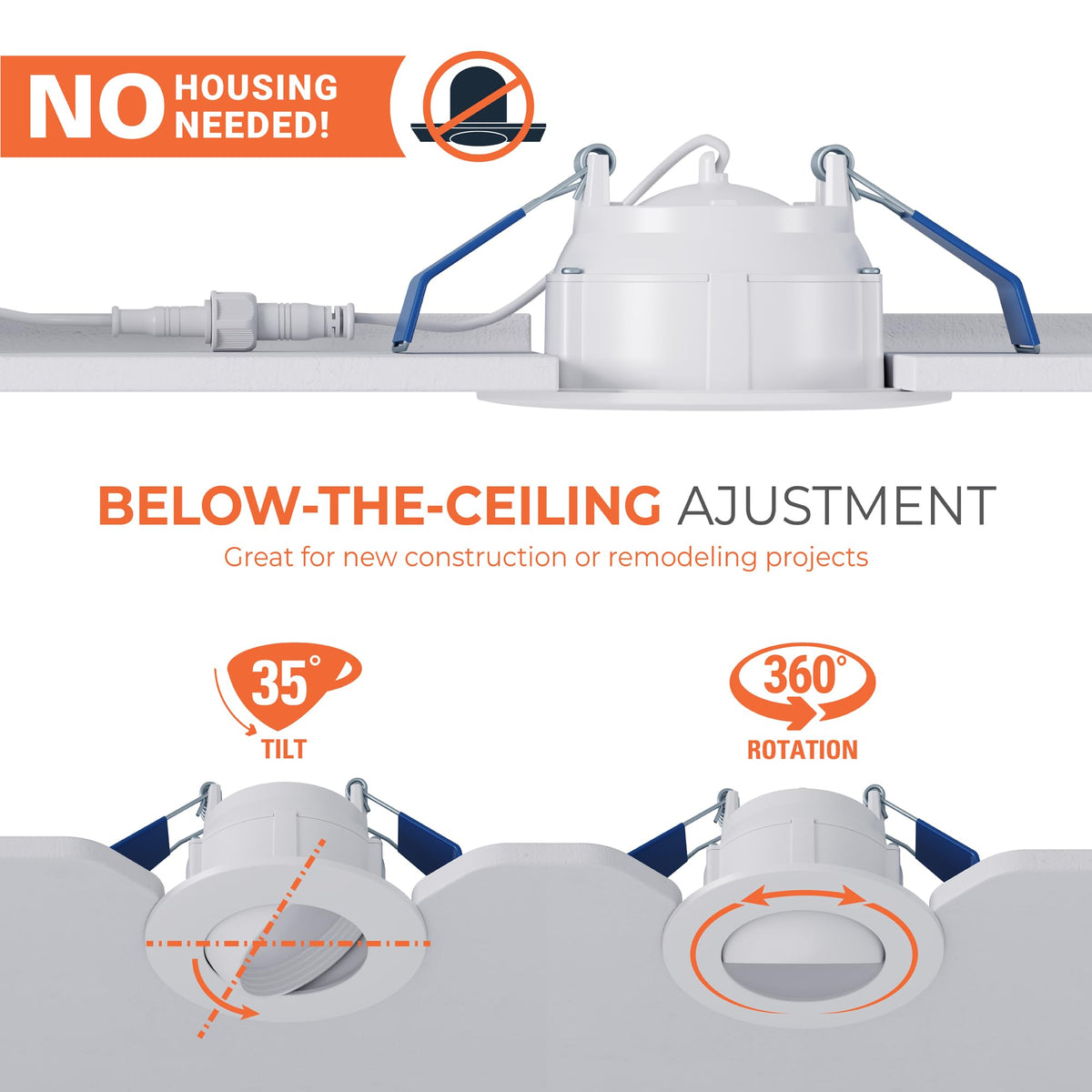 HALO RA4 color temperature range from warm to daylight for versatile ambiance