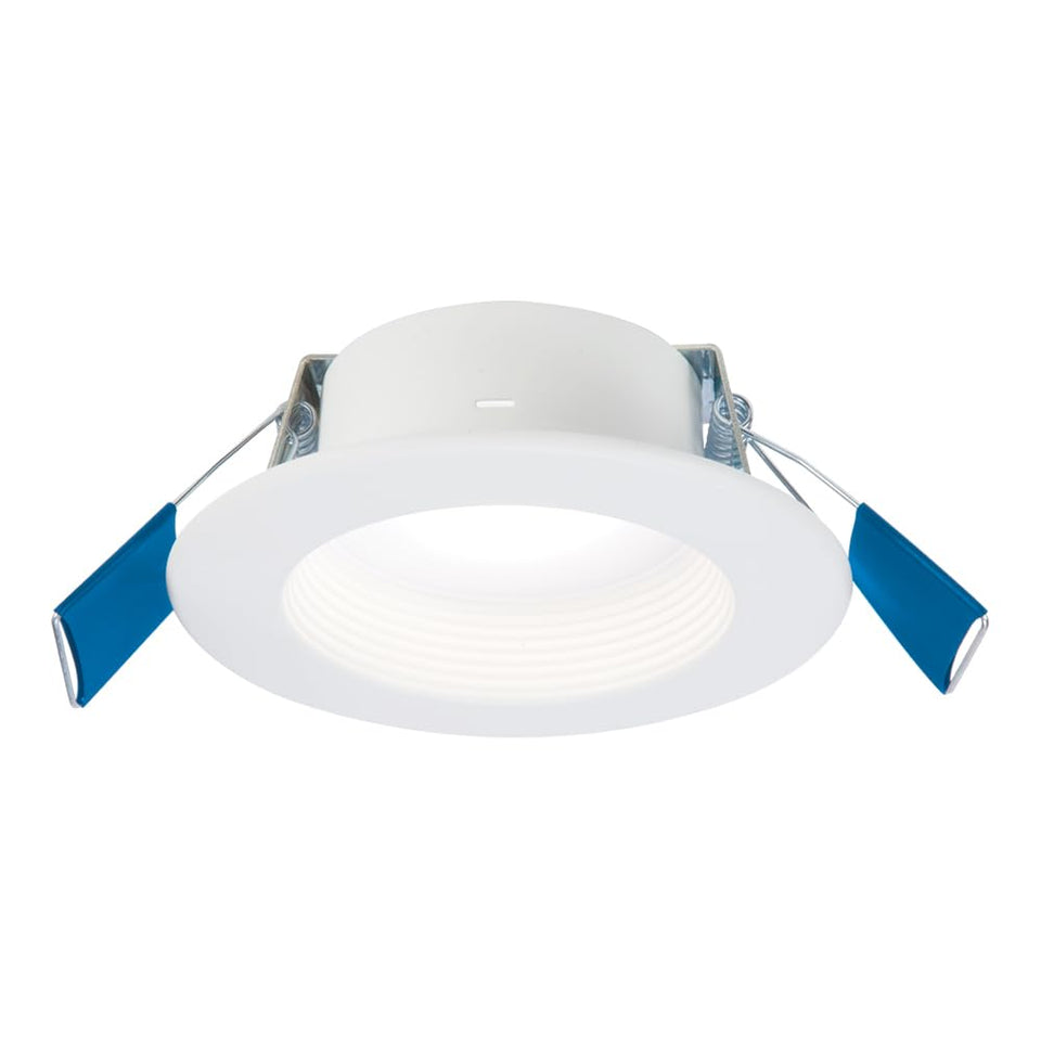 HALO RL 4 canless downlight being installed in ceiling for easy retrofit.