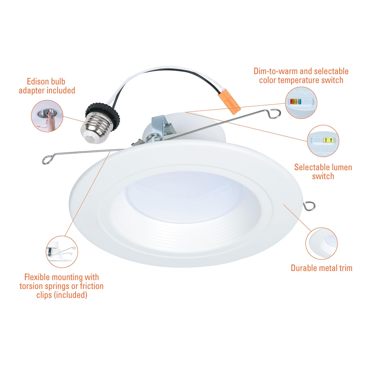 HALO RL56LS9FSD2W1EWH ENERGY STAR certified for efficient operation
