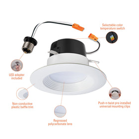 HALO wet rated recessed light suitable for showers and outdoors