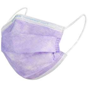 HALYARD FluidShield 1 lavender front view mask provides lightweight protection for daily tasks