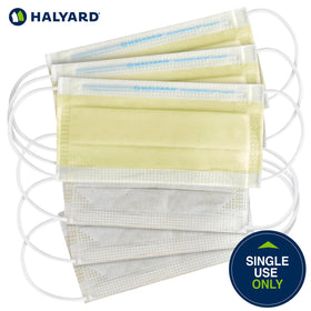 HALYARD FLUIDSHIELD 1 earloops close-up displaying SO SOFT comfort material.