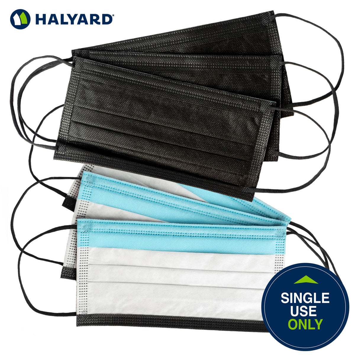 HALYARD omega-pleated mask improves airflow and cooling during long wear