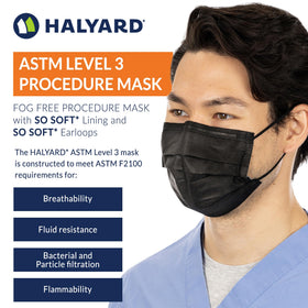 HALYARD soft earloops offer comfort for extended use
