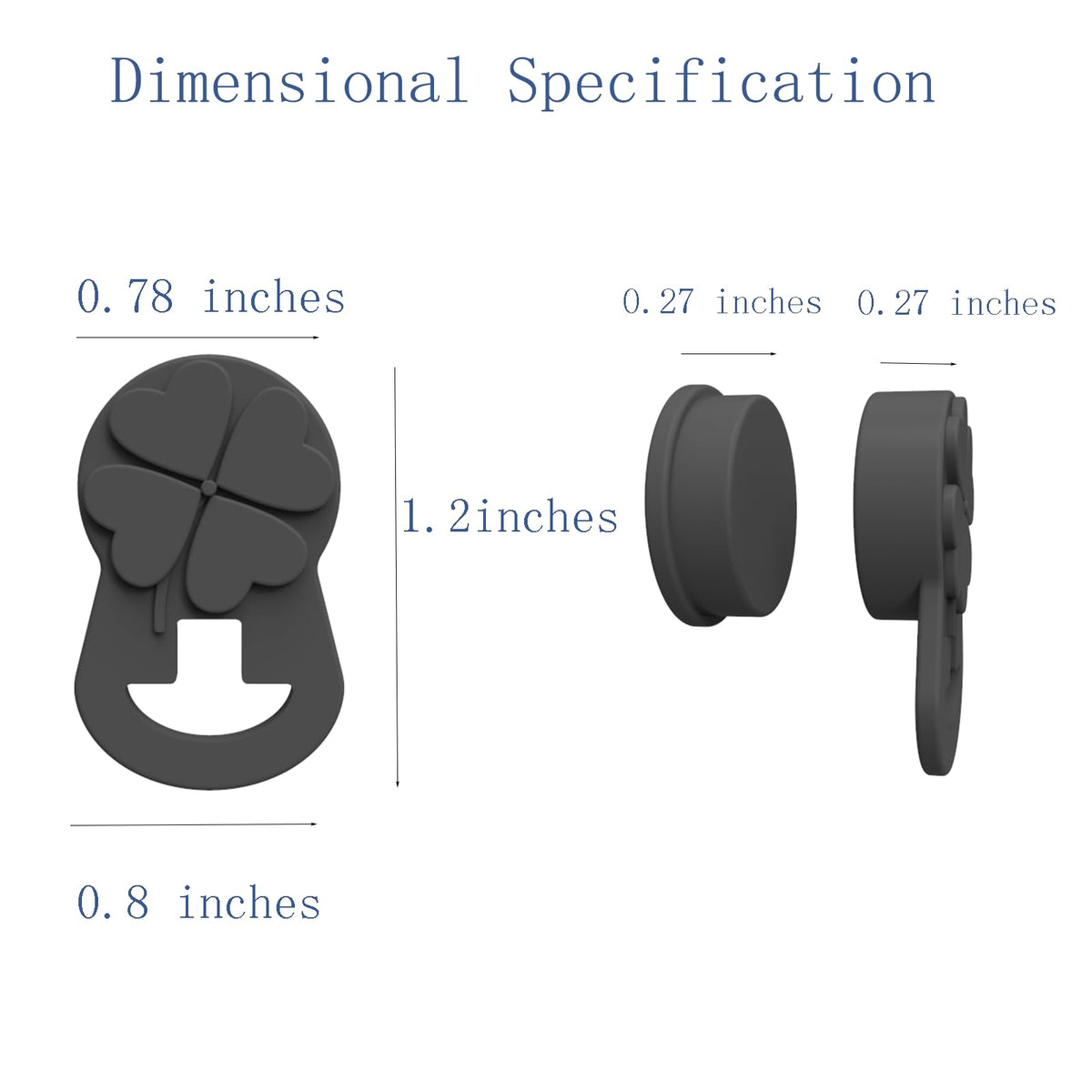 Hamdrit silicone eyeglass holder with durable magnet grip