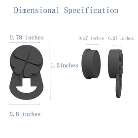 Hamdrit silicone eyeglass holder with durable magnet grip