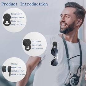 Hamdrit magnetic holder for sunglasses and reading glasses