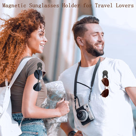 Hamdrit travel-friendly eyeglasses holder in everyday use