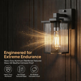 Hameso 10.6-inch height sconce ideal for porch or garage
