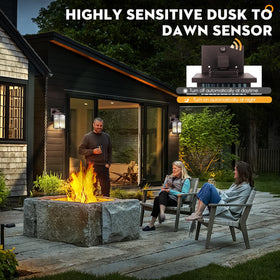 Hameso garage lighting with soft glow improves nighttime safety.
