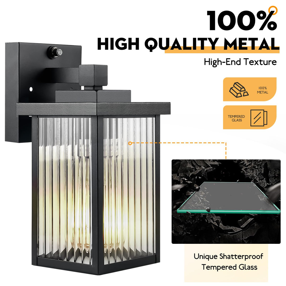 Hameso IP65 outdoor light resists rain and wind