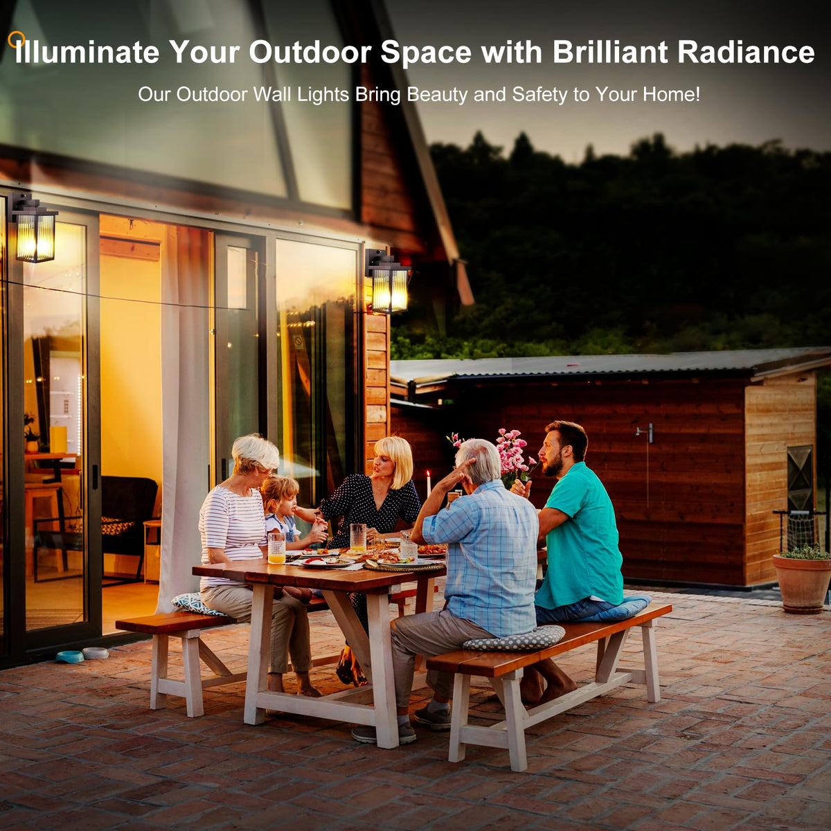 Hameso hand-blown glass sconce creates a warm, ambient glow.