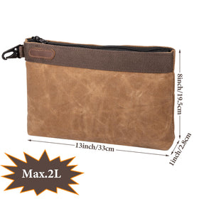 Open Hamks pouch shows heavy-duty zipper and rugged construction