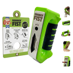 Hammer Fist 8-in-1 multitool side view shows compact palm hammer for tight-space work