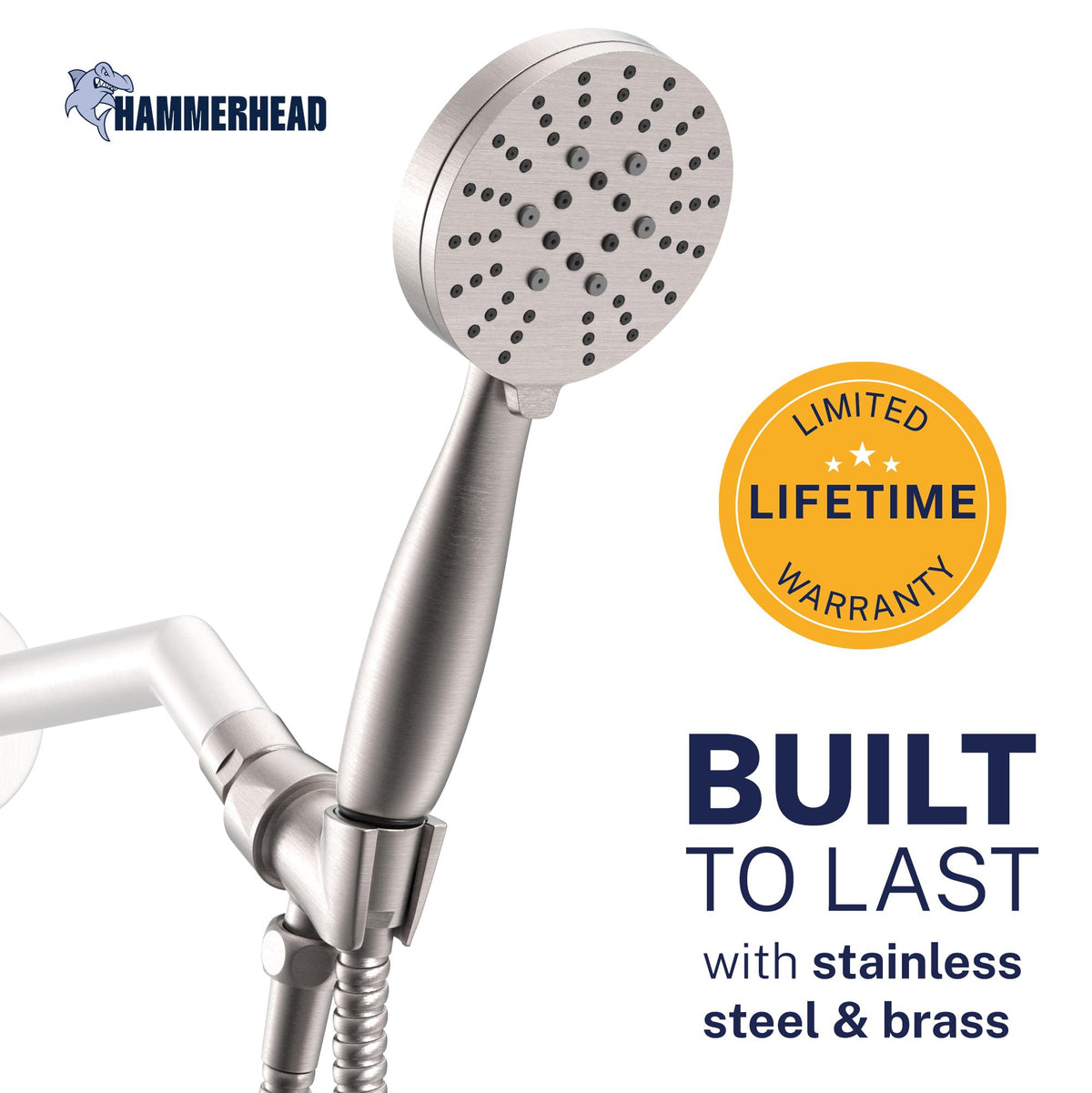 6ft stainless steel hose with durable coil for flexible reach