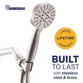 6ft stainless steel hose with durable coil for flexible reach