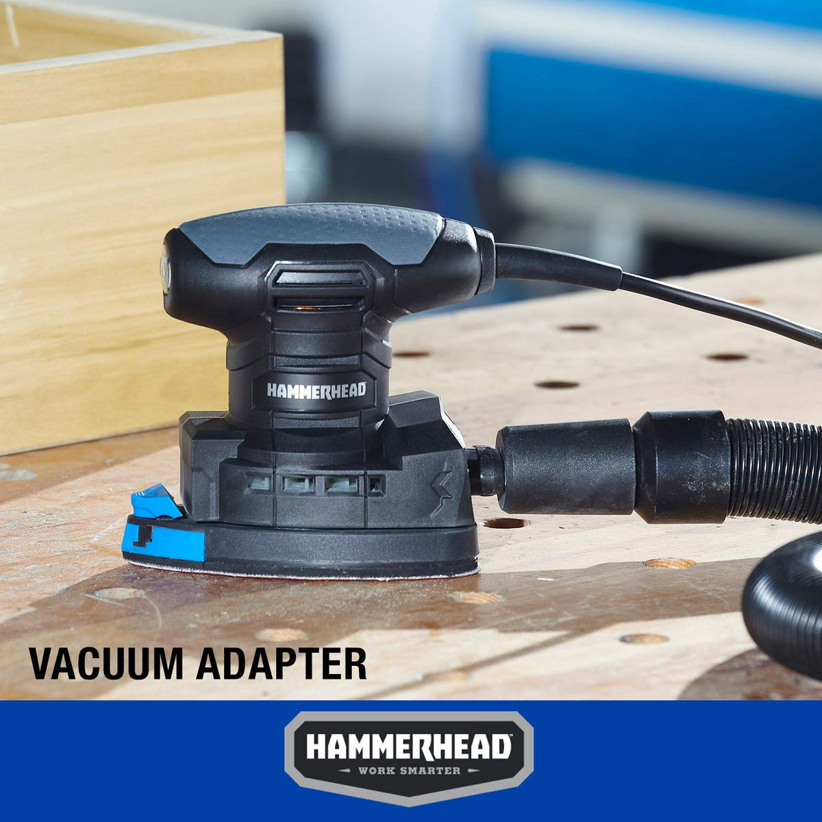 Hammerhead HADS014 vacuum adaptor and dust box reduce debris.