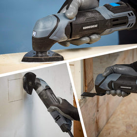 Hammerhead HAMT022 included blades and sanding kit ready for projects.