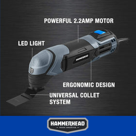 Hammerhead HAMT022 universal collet system shows blade compatibility.