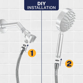 HammerHead handheld shower extension supports thorough rinsing after baths