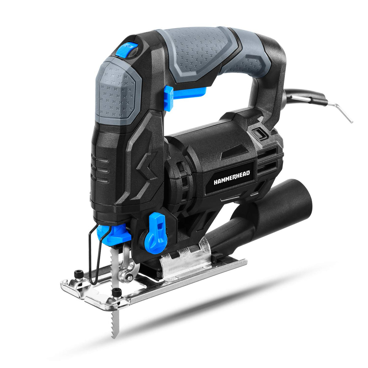 Hammerhead jig saw blades enable quick, versatile wood cuts with easy blade changes.
