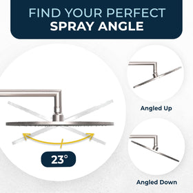 HammerHead Showers 12-inch rainfall size, provides comprehensive coverage.