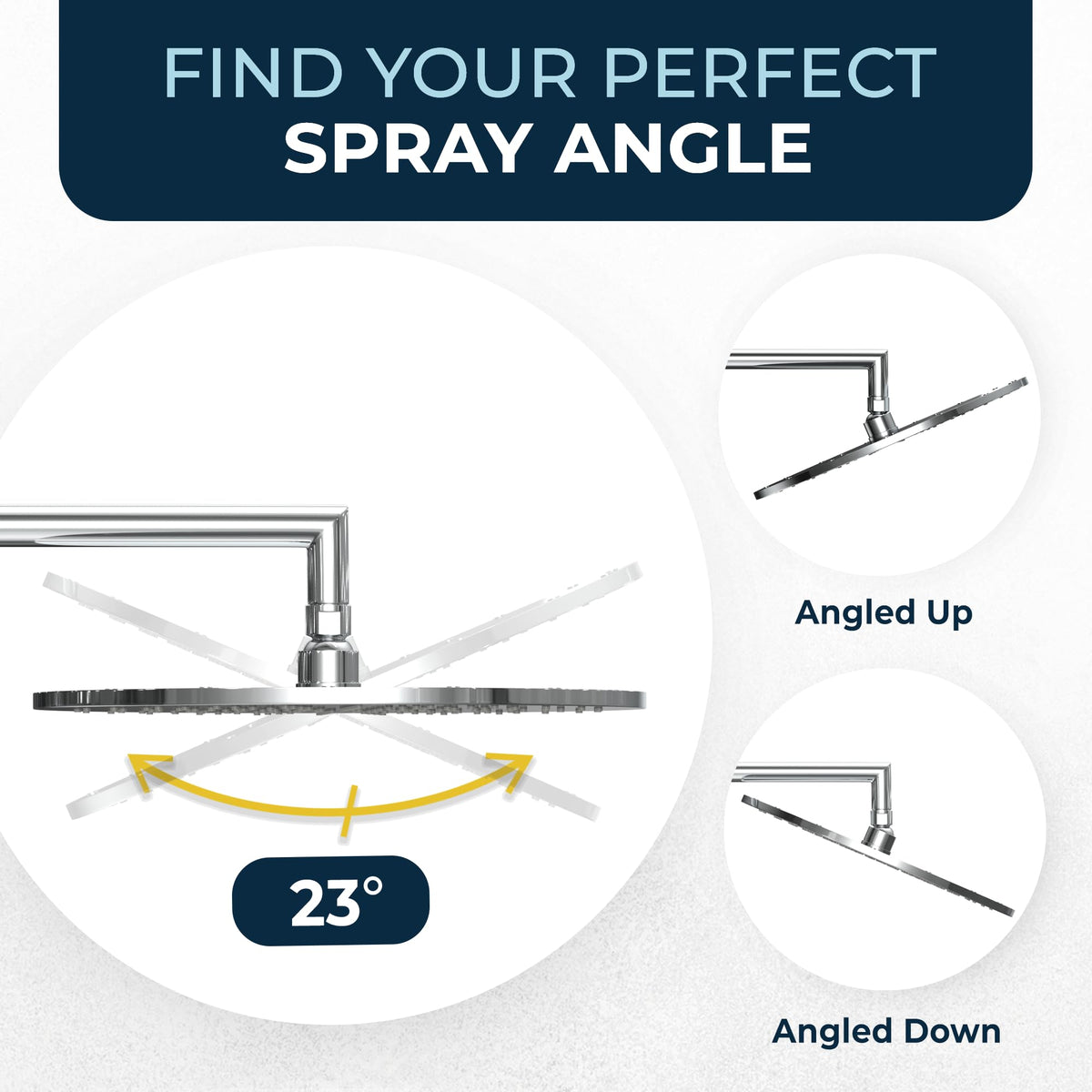 HammerHead Showers 2.5 GPM high-flow for powerful showers.
