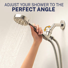 HammerHead Showers 6ft flexible extension reaches hard-to-reach areas without tangling.