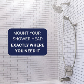 HammerHead Showers adjustable holder with pivot ball offering versatile angle control