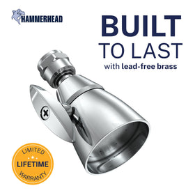 HammerHead adjustable spray-pattern knob lets you switch between powerful and rainfall-like sprays.