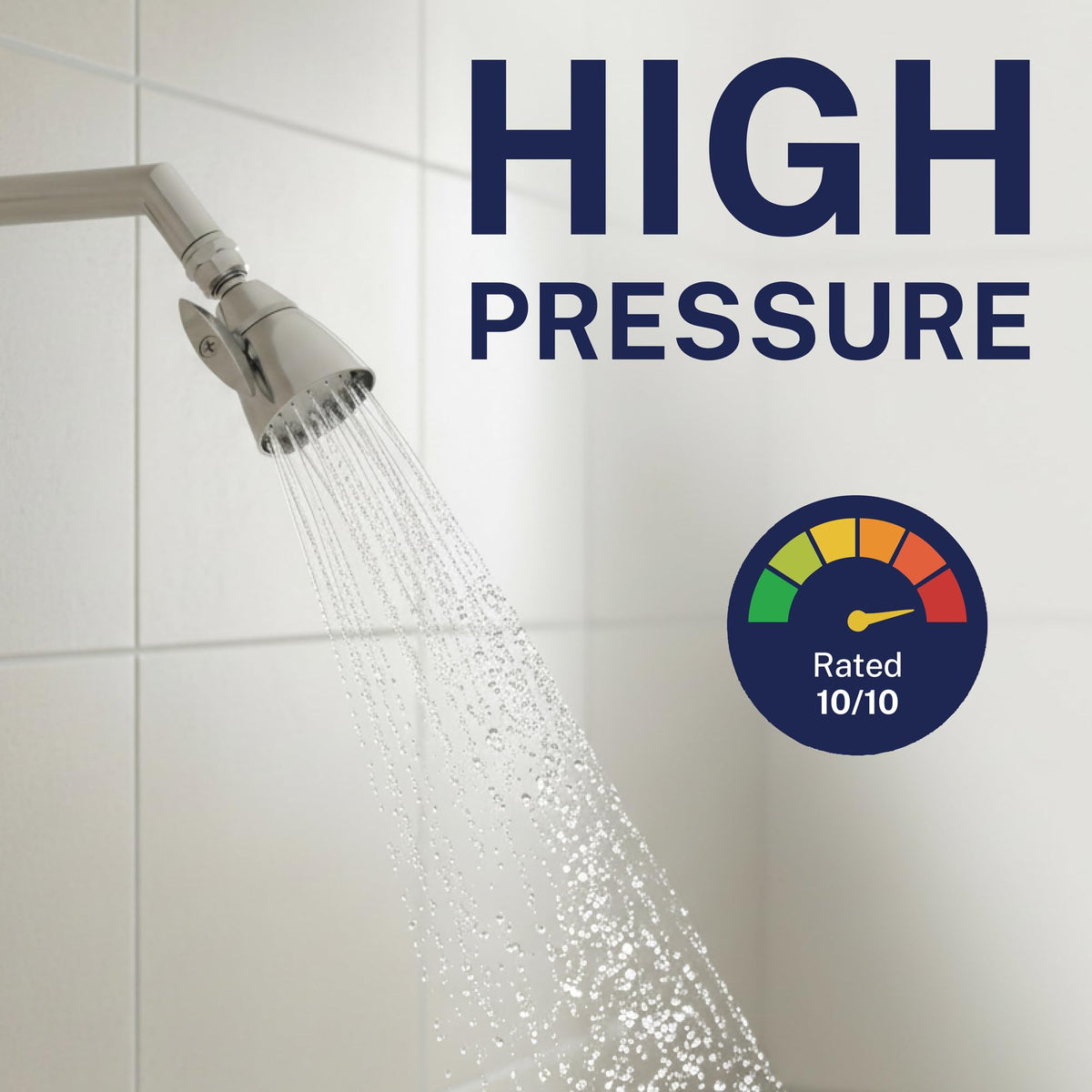 HammerHead Showers adjustable spray pattern enables customized massage-like experience.