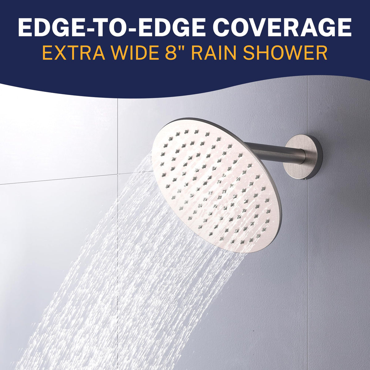 HammerHead Showers 1/2 inch NPT brass threads ensure compatibility.