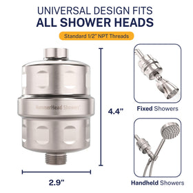 HammerHead Showers solid brass housing demonstrates durable, leak-free performance.