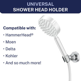HammerHead Showers chrome finish adds durable, stylish look to your shower