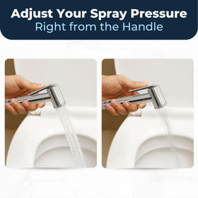 HammerHead Showers chrome handheld bidet nozzle for precise spray control