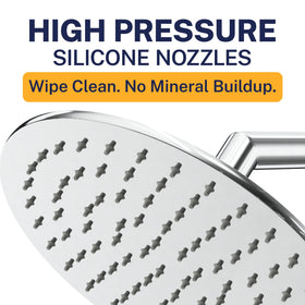 HammerHead Showers chrome finish resists rust and wear