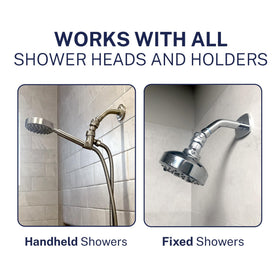 HammerHead Showers easy installation between shower arm and head.