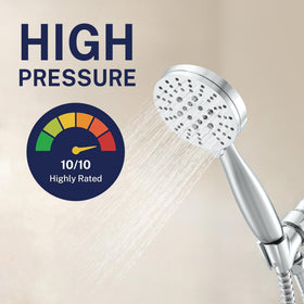 HammerHead Showers handheld chrome mist spray cools on hot days.