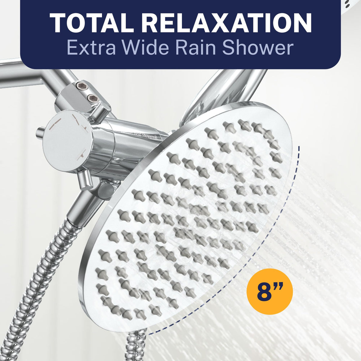 HammerHead Showers silicone inner tubing for cleaner rinsing