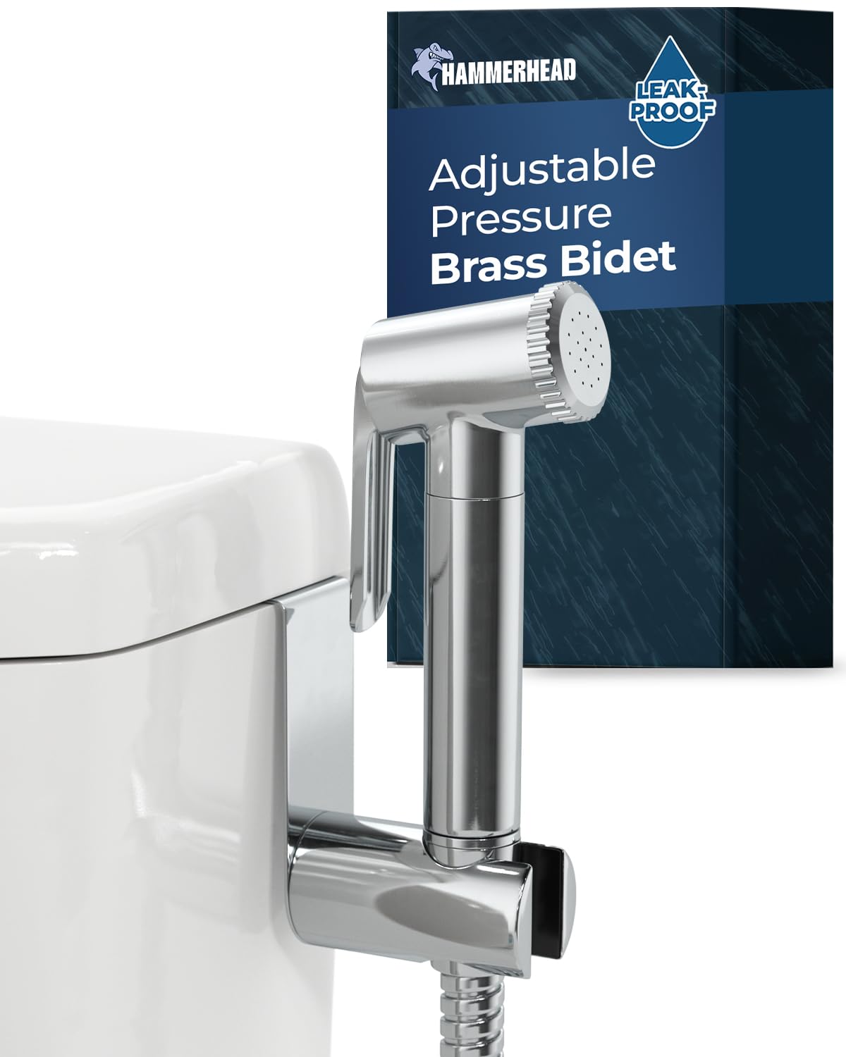 HammerHead Showers solid metal bidet hose with 47-inch reach for flexible rinsing