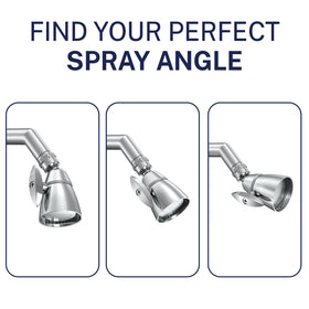 HammerHead universal half-inch NPT connection fits most standard shower arms.
