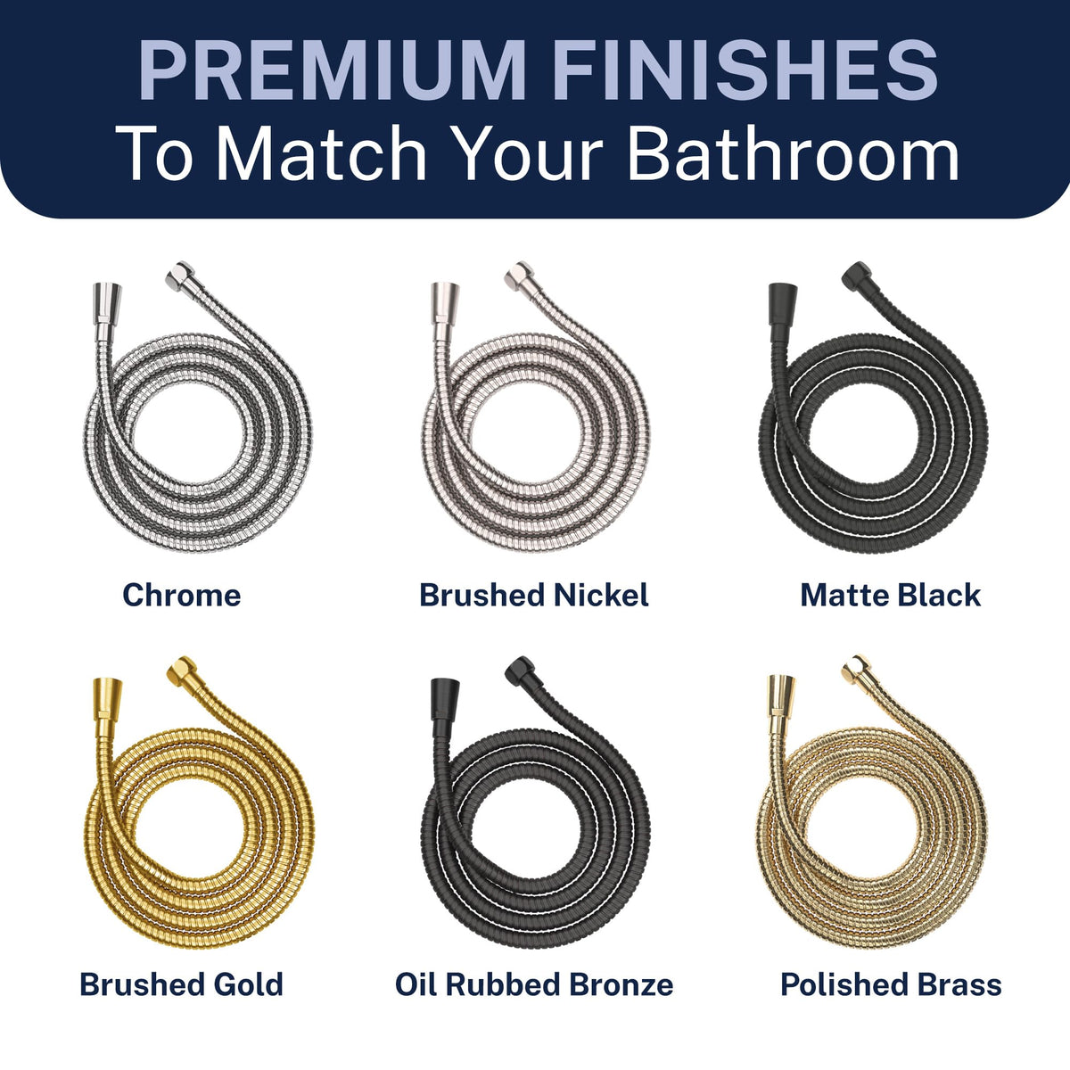 HammerHead shower hose mounted to wall with flexible reach