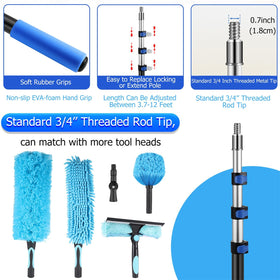 Hammrit aluminum extension pole showcasing lightweight durability for easy handling.