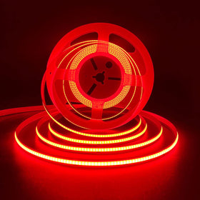 HAMRVL COB LED strip red close-up beads provide even illumination for cabinet lighting