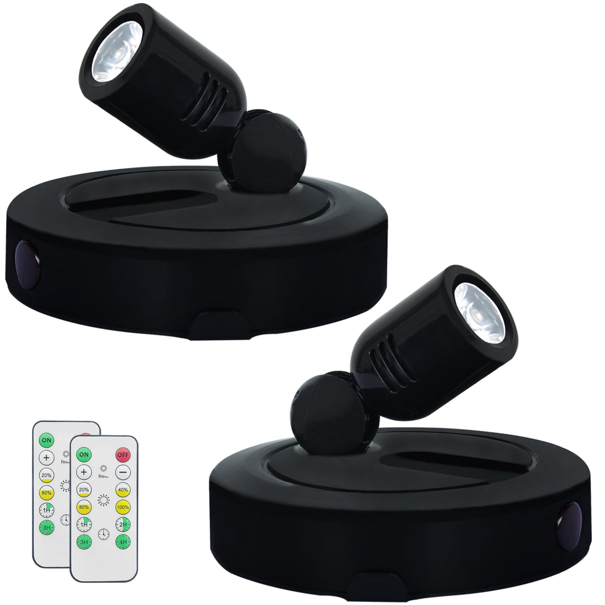 HAMVIDNE battery LED spotlight front view for versatile accent lighting