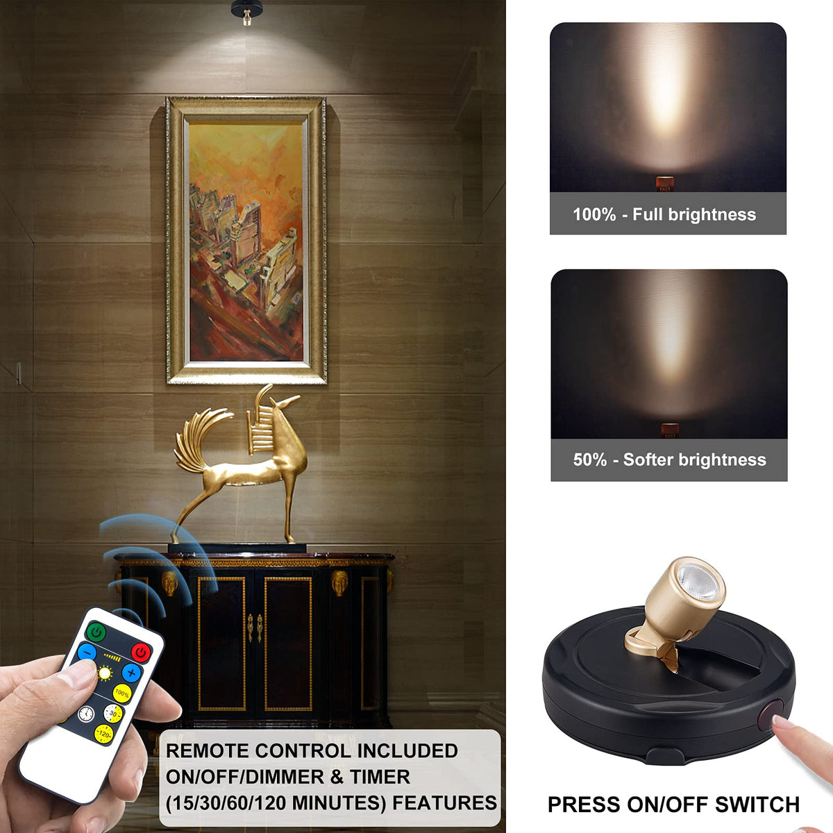 HAMVIDNE battery-powered light suitable for a darts board and game room accents