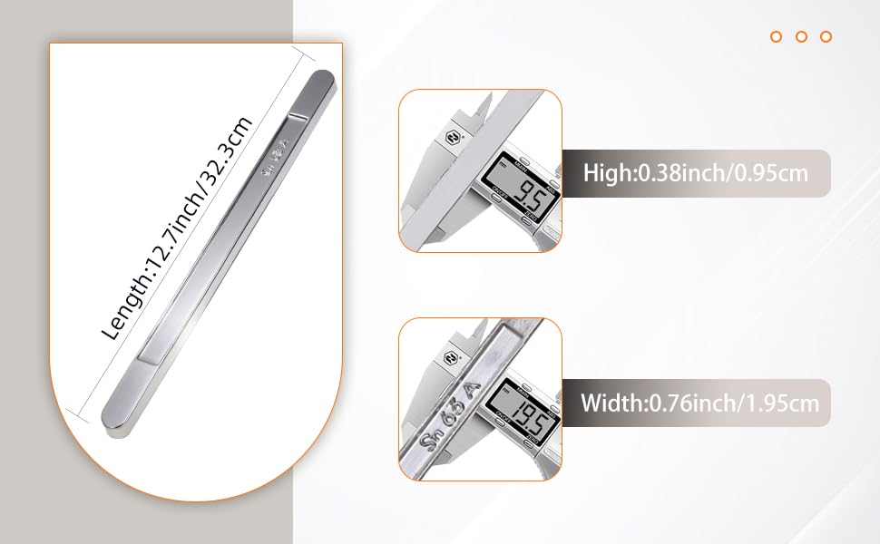 29 cm long Sn63 Pb37 bar by HAN QIANG for extended projects.
