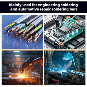 Service temperature range 260–280°C for HAN QIANG solder bar.
