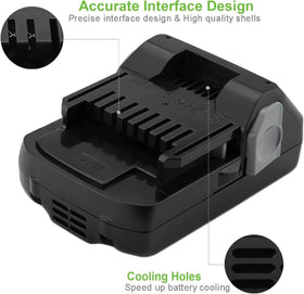 Hanaix 2Pack 3000mAh 18V battery pack image communicates value and ready-to-use stock